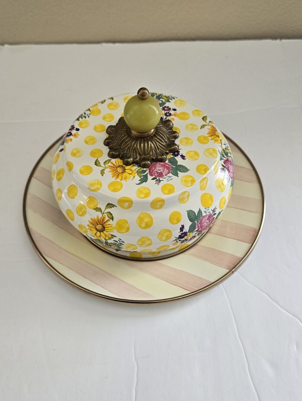 Mackenzie-Childs Buttercup Butter Dish